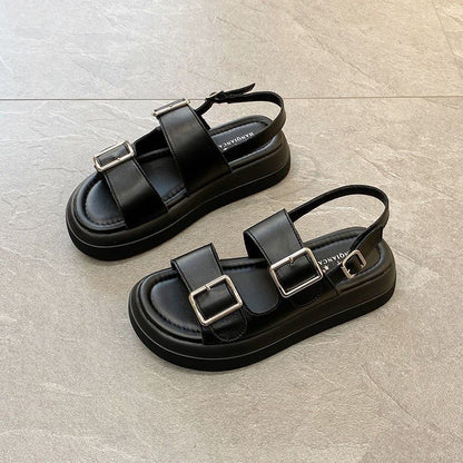 Odessa | Women’s Orthopedic Double Buckle Platform Slingback Sandals