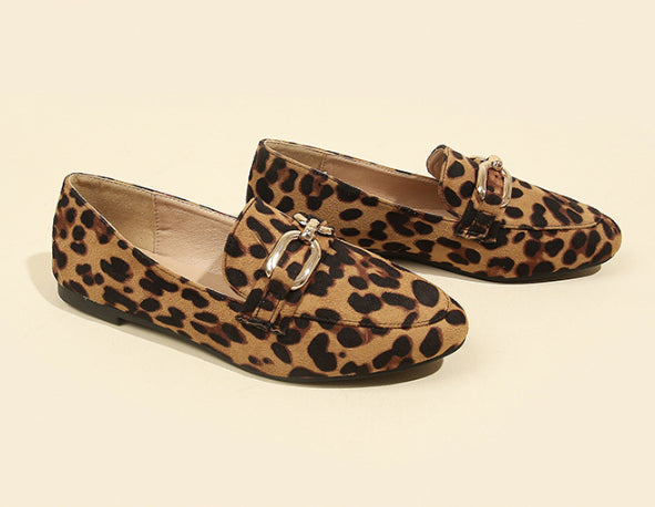 OrthoCare Leopard Print Flats - Soft Support Sole