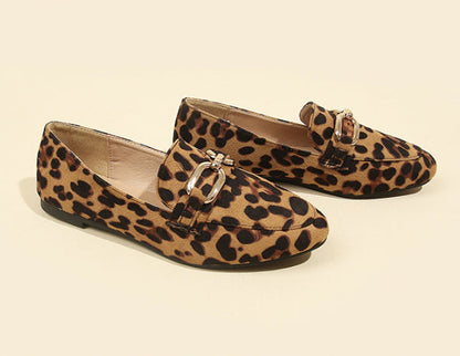 OrthoCare Leopard Print Flats - Soft Support Sole