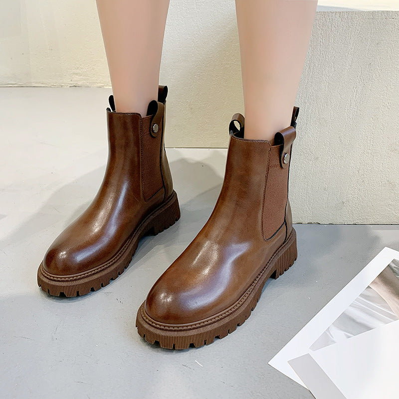 Elsa | Orthopedic Chunky Chelsea Ankle Boots