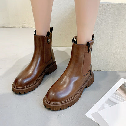 Elsa | Orthopedic Chunky Chelsea Ankle Boots