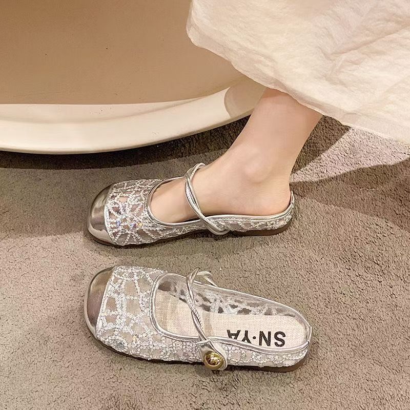 OrthoCare | Floral Lace Mary Jane Ballet Flats