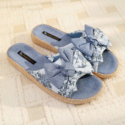 Jaselle | Women’s Orthopedic Floral Bow Slide Sandals