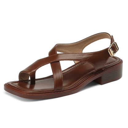 OrthoCare Black Retro Roman Shoes - Unique Comfort