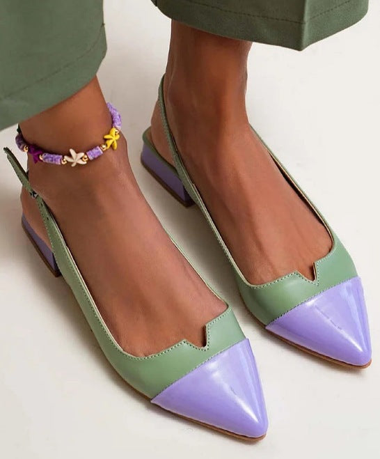 OrthoCare Pointed Flats - Color Block Comfort