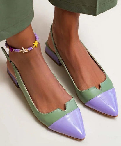 OrthoCare Pointed Flats - Color Block Comfort