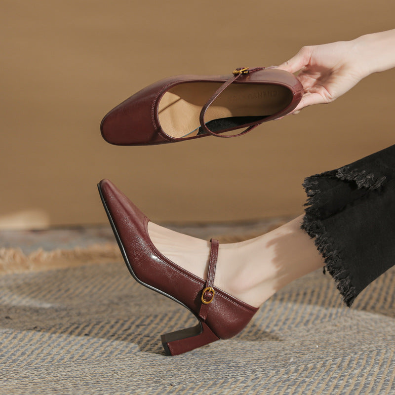 Elowen | Women’s Orthopedic Mary Jane Block Heel Pumps