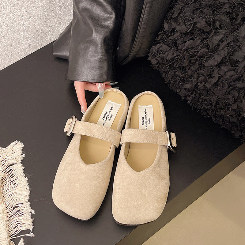 Juletta | Women’s Orthopedic Buckle Strap Mule Flats