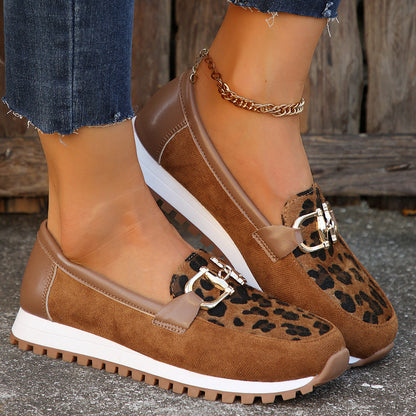 Isabeau | Women’s Orthopedic Leopard Print Slip-On Sneakers