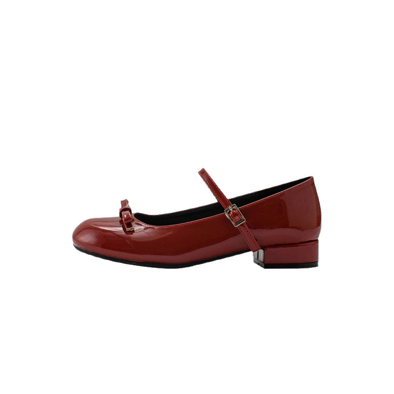 OrthoCare Mary Jane Shoes - Red Supportive Comfort
