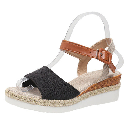 Daciana | Women’s Orthopedic Espadrille Strap Wedge Sandals