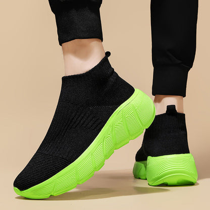 Orthopedic Slip-On Sneakers – Breathable Knit Casual Walking Shoes