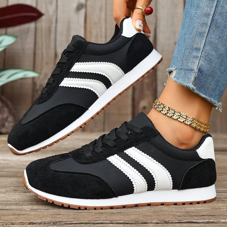 Cinzia | Women’s Orthopedic Retro Stripe Running Sneakers