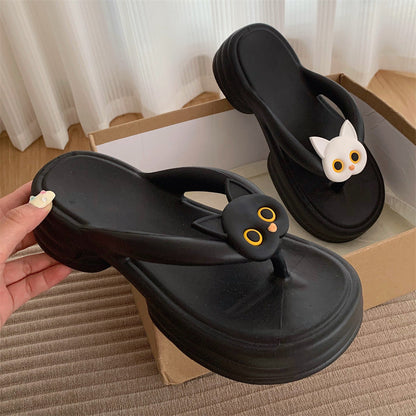 Whitney | Women’s Orthopedic Cute Cat Cloud Flip Flop Slippers