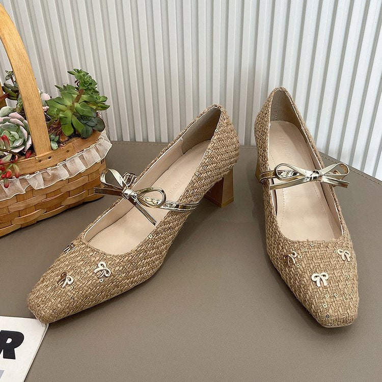 Farren | Women’s Orthopedic Rhinestone Mary Jane Ballet Flats
