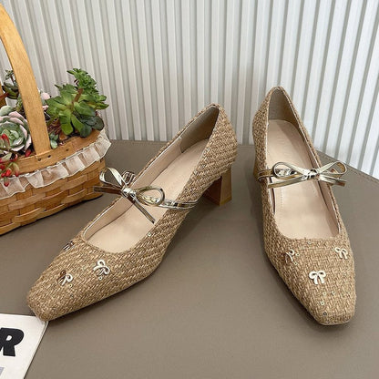 Farren | Women’s Orthopedic Rhinestone Mary Jane Ballet Flats