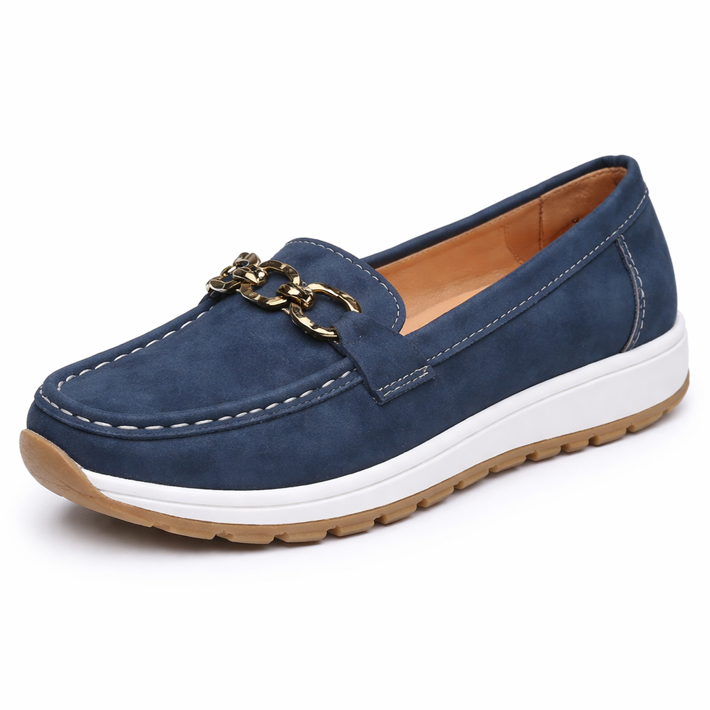 Orthopedic Chain Loafers – Cushioned Slip-On Comfort Walking Shoes