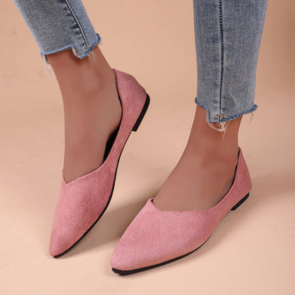 OrthoCare Pointed Low Toe Shoes In Plus Sizes