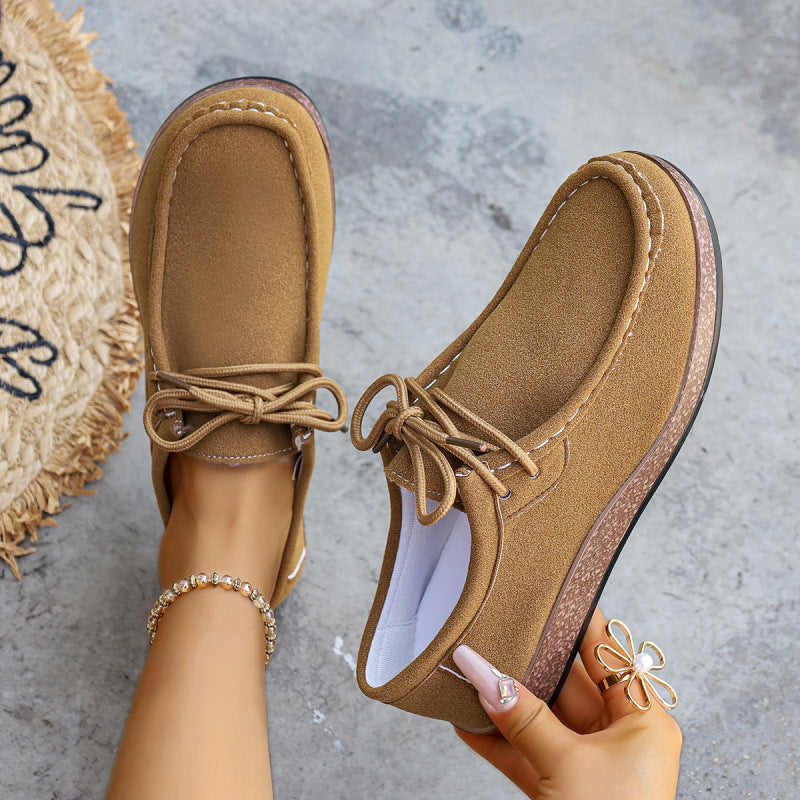 Cataleya | Women’s Orthopedic Suede Lace-Up Casual Loafers