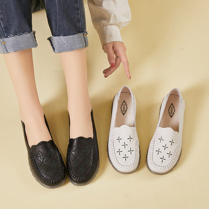 OrthoCare Women’s Perforated Loafers – Breathable Lightweight Comfort Slip-On Shoes