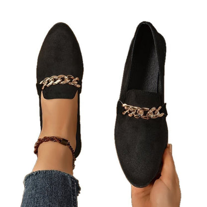 OrthoCare Pointed Toe Chunky Heel Shoes - Comfort