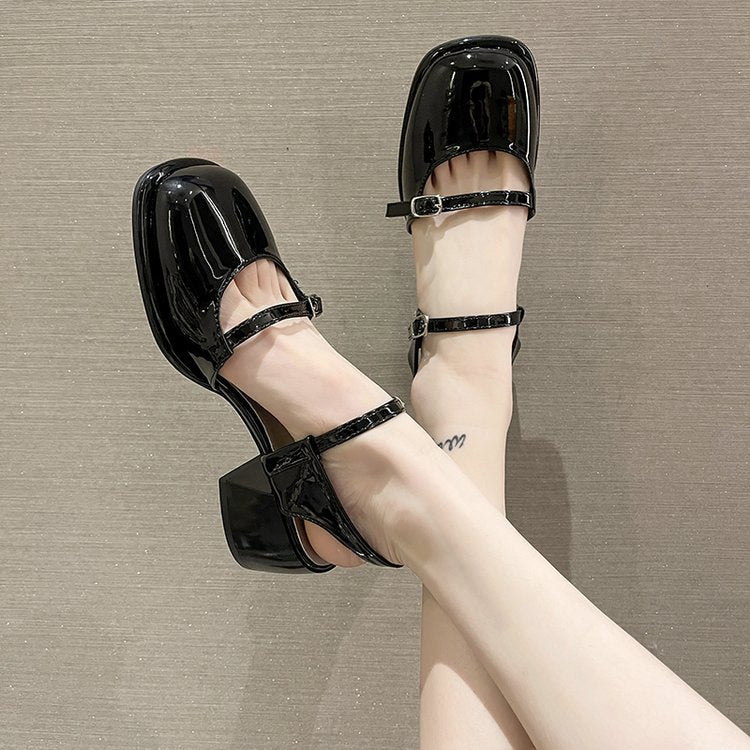 OrthoCare Mary Jane Shoes - Korean Style, Thick And Unique Heel
