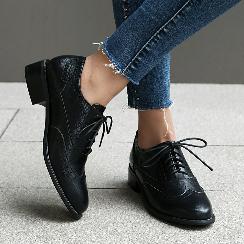 OrthoCare Retro Oxfords - Lace-Up Comfort Shoes