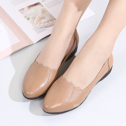 OrthoCare Leather Flats - Soft Soled Comfort Shoes
