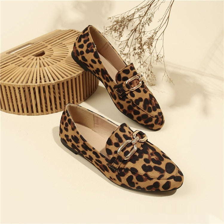 OrthoCare Leopard Print Flats - Soft Support Sole