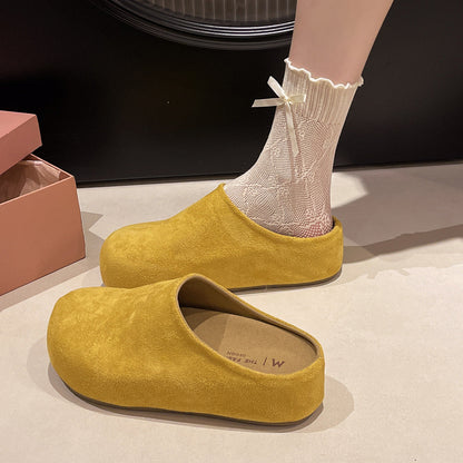 OrthoCare | Cozy Suede Slip-On Mule Slippers