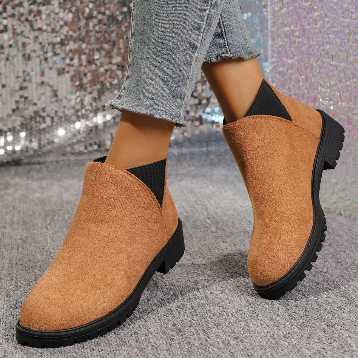 OrthoCare Women's Chunky Heel Martin Boots