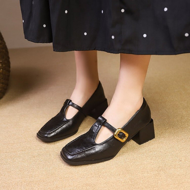 OrthoCare Chunky Heel Mary Jane - Retro Comfort
