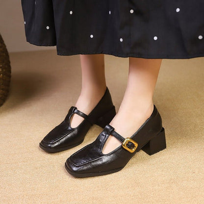 OrthoCare Chunky Heel Mary Jane - Retro Comfort