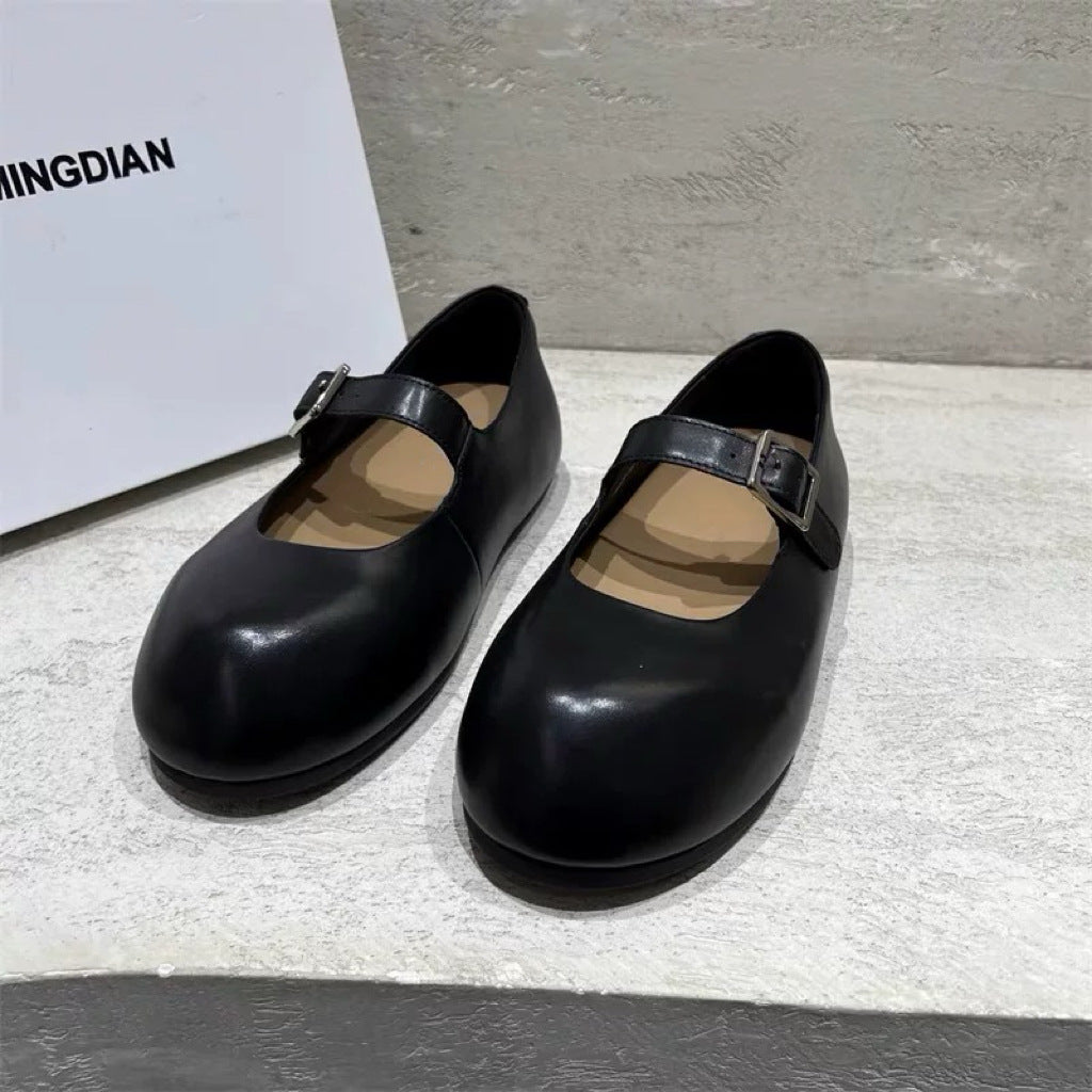 OrthoCare Mary Jane Shoes - Leather Buckle Comfort