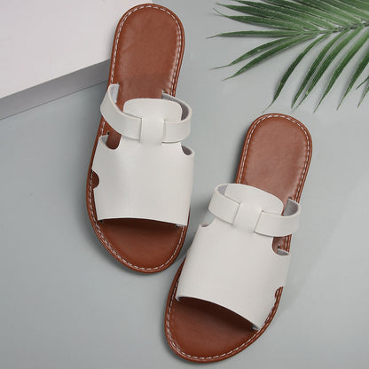OrthoCare Plain Flat Slippers - Casual Elegance