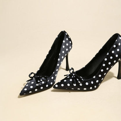 Brietta | Women’s Orthopedic Polka Dot Pointed Toe Heels