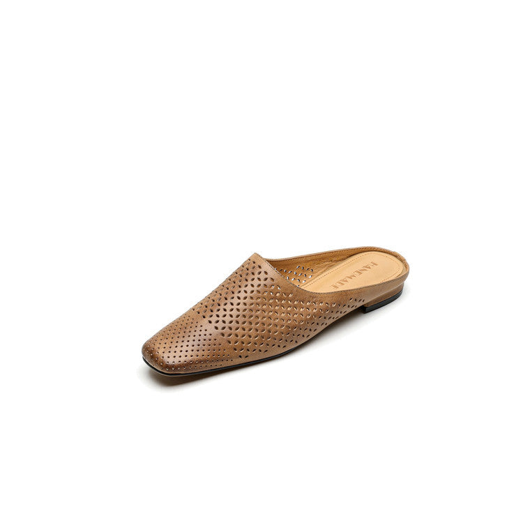 Holland | Women’s Orthopedic Perforated Pointed Toe Mule Flats