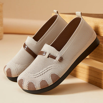Hazeline | Women’s Orthopedic Breathable Knit Walking Flats