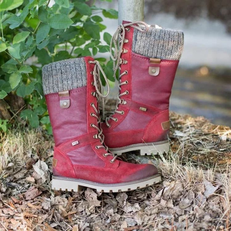 OrthoCare Wool Boots - Low Heel, Side Zip Comfort