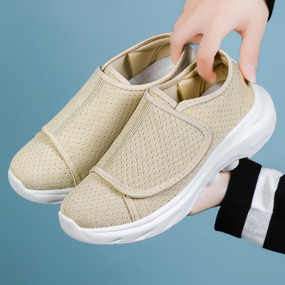 Orthopedic Velcro Slip-On Shoes – Breathable Lightweight Comfort Walking Sneakers