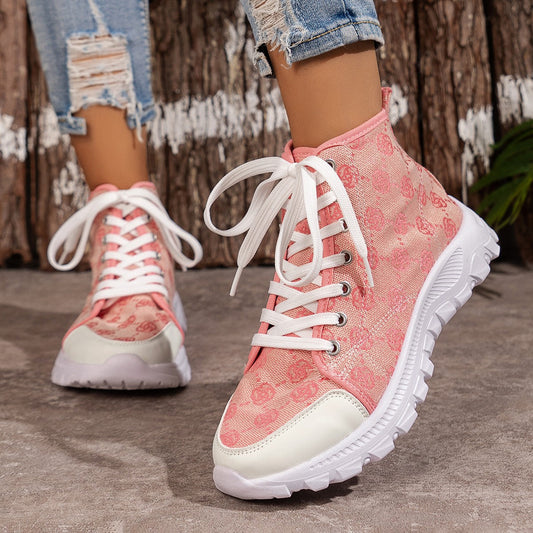 Rose | Orthopedic Casual Lace-Up Ankle Sneakers