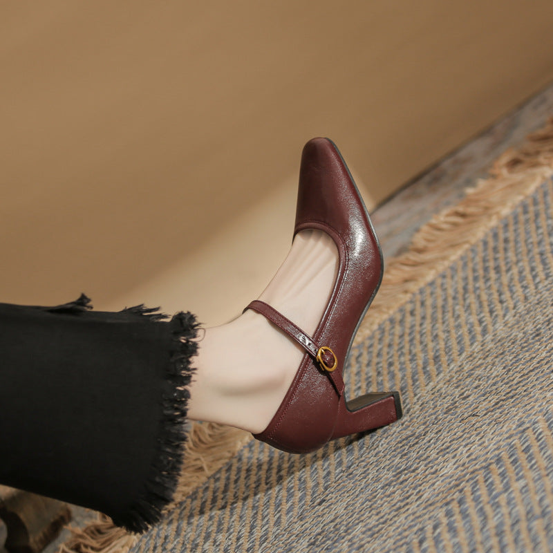 Elowen | Women’s Orthopedic Mary Jane Block Heel Pumps