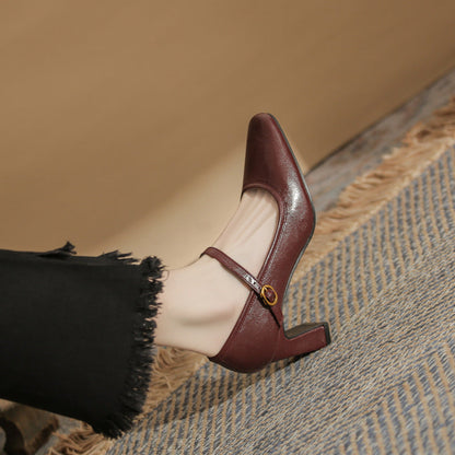 Elowen | Women’s Orthopedic Mary Jane Block Heel Pumps