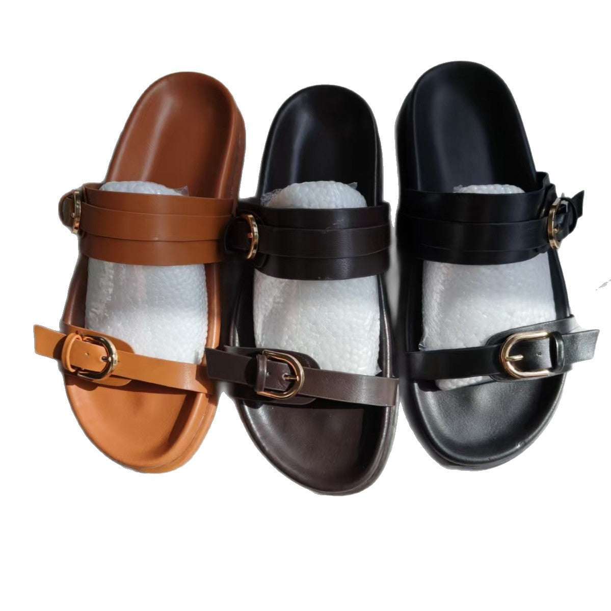Dove | Women’s Orthopedic Double Buckle Slide Sandals