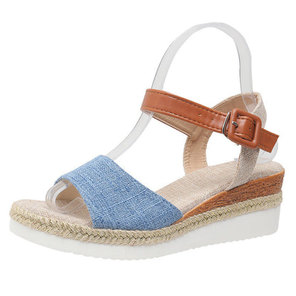 Daciana | Women’s Orthopedic Espadrille Strap Wedge Sandals