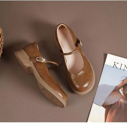 Jane | Orthopedic Classic  Comfort Flats with Adjustable Strap