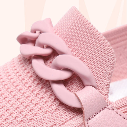 OrthoCare Chain Flats - Slip-On Comfort Shoes