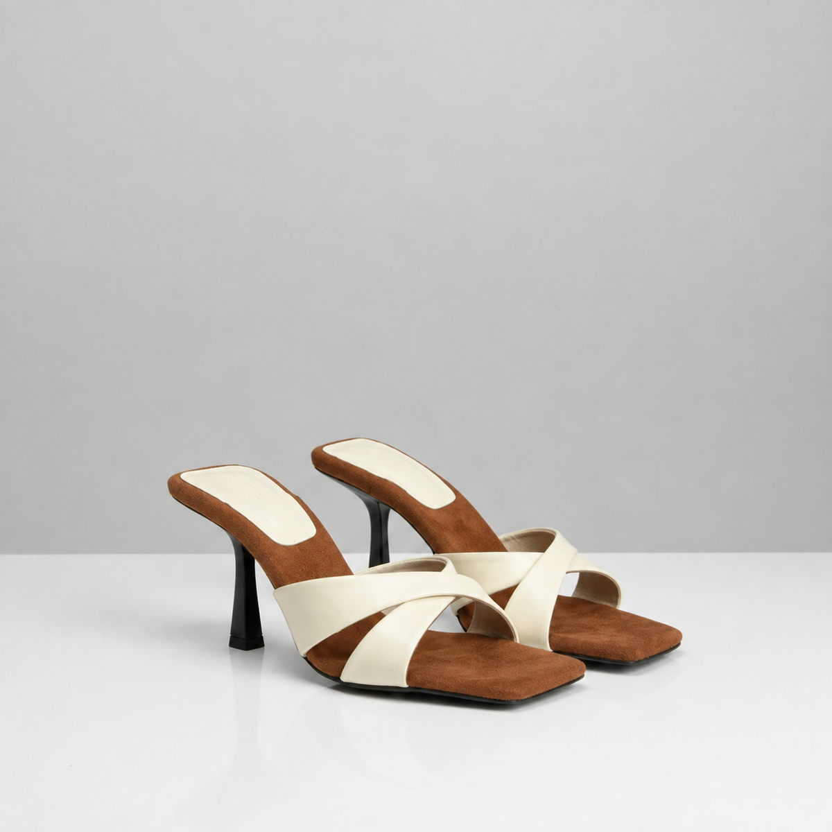 OrthoCare | Color Block Open Toe Heeled Sandals