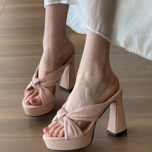 Benicia | Women’s Orthopedic Platform Knot Heel Sandals