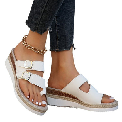 Kylienne | Women’s Orthopedic Double Buckle Comfort Sandals
